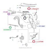 Motor do Limpador de Parabrisa Dianteiro (Sem a Engrenagem Interna e Cremalheira) -  Land Rover Defender 1987-2001 - RTC3867 - Marca Eurospare