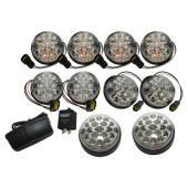 Kit de Lanternas de Led Transparentes (11 Lanternas + 1 Rele) - Land Rover Defender Ate 2006  - DA1291 -  Marca Wipac 