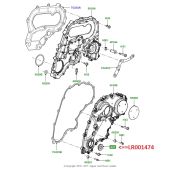 Retentor da Polia do Virabrequim - Land Rover Freelander 2 3.2 Gas 2007-2014 - LR001474 - Marca Land Rover