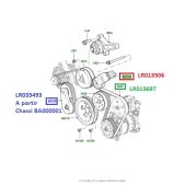 Tensor da Correia Poly V - Land Rover Discovery 4 3.0 Diesel 2010-2014 / Range Rover Sport 3.0 V6 Diesel 2010-2013 / Range Rover 3.0 2013 > / Range Rover Sport 2014>  - LR035493 - Marca INA