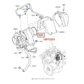 Junta de Vedacao do Turbo (101mm) - Land Rover Discovery Sport 2.0 2015 > / Discovery 5 2.0 Diesel / New Defender 2.0 Diesel - LR072251 - Marca Allmakes PR2