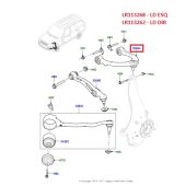 Braço da Suspensão Superior Dianteiro - Lado Direito - Land Rover Range Rover Sport 2014 > / Range Rover 2013 > / Discovery 5 2017 > LR113262 LR044842 - Marca Delphi