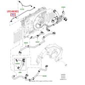 Tubo Superior do Radiador - Land Rover Discovery 5 3.0 V6 Gas 2015 > / Range Rover 2013 / Range Rover Sport  2014 / New Defender 2020 - LR146301 - Marca Eurospare