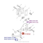 Suporte do Pino de Torsão da Porta - Land Rover Defender - MUC6157 MWC6450 - Marca Britpart