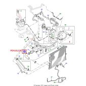 Mangueira Inferior do Radiador Land Rover Discovery 2 1999-2003 TD5 - PEH101120 - Marca Allmakes