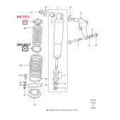 Suporte Inferior da Mola Interna (Traseira) Land Rover Defender 130 - LR018027 - Marca Eurospare