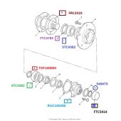 Espacador do Cubo de Rodas 15,50mm - Land Rover Defender 1994-2010 - TOF100000 - Marca Allmakes